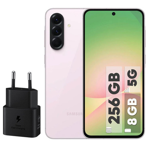 گوشی موبایل سامسونگ مدل Galaxy A56 دو سیم کارت ظرفیت 256 گیگابایت و رم 8 گیگابایت - ویتنام - به همراه شارژر 25 وات سامسونگ