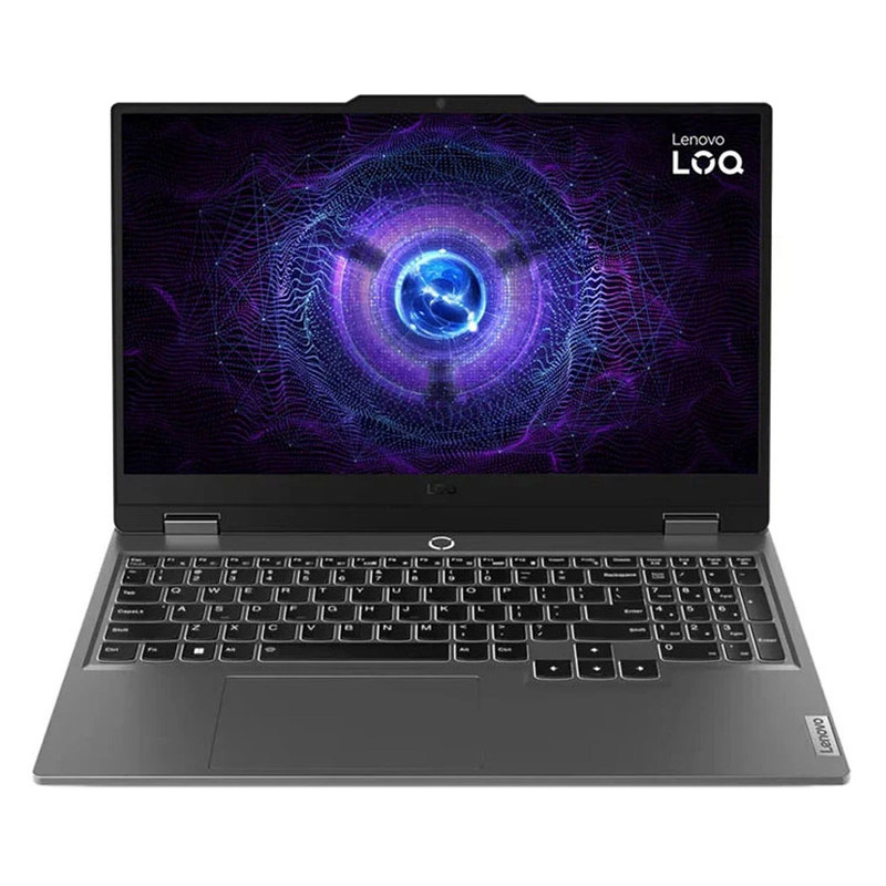 لپ‌تاپ لنوو مدل LOQ 15IRX9 با پردازنده Core i7-13650HX و گرافیک RTX4060 8GB، رم DDR5 16GB با فرکانس 4800MHz، حافظه SSD با ظرفیت 512GB، نمایشگر 15.6 اینچ IPS با وضوح Full HD و نرخ به‌روزرسانی 144Hz، دارای نور پس‌زمینه کیبورد