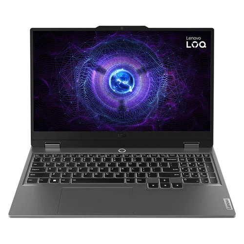 لپتاپ لنوو مدل LOQ 15IRX9 با پردازنده Core i7-13650HX و گرافیک RTX4050 6GB، رم DDR5 24GB با فرکانس 4800MHz، حافظه SSD با ظرفیت 1TB، نمایشگر 15.6 اینچ IPS با وضح Full HD و نرخ بهروزرسانی 144Hz، دارای نور پسزمینه کیبورد
