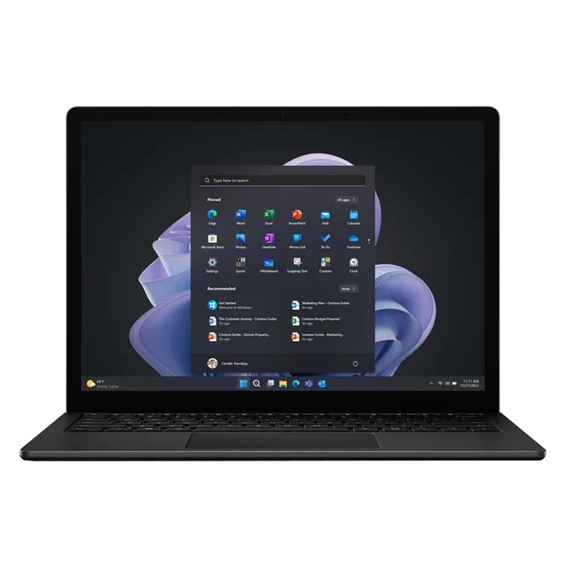 لپ‌تاپ مایکروسافت مدل Surface Laptop 5 با پردازنده Core i5-1235U، رم LPDDR5X 8GB، حافظه SSD با ظرفیت 512GB، نمایشگر لمسی 13.5 اینچ PixelSense، دارای نور پس‌زمینه کیبورد، سیستم‌عامل Windows 11