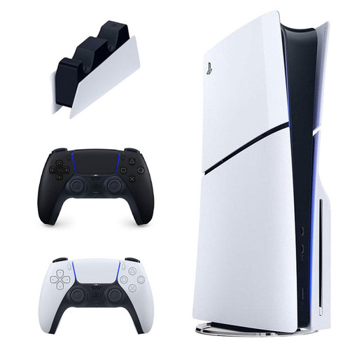 کنسول بازی سونی مدل PlayStation 5 Slim ظرفیت 1 ترابایت ریجن CFI-2116 اروپا به همراه دسته اضافی و پایه شارژر