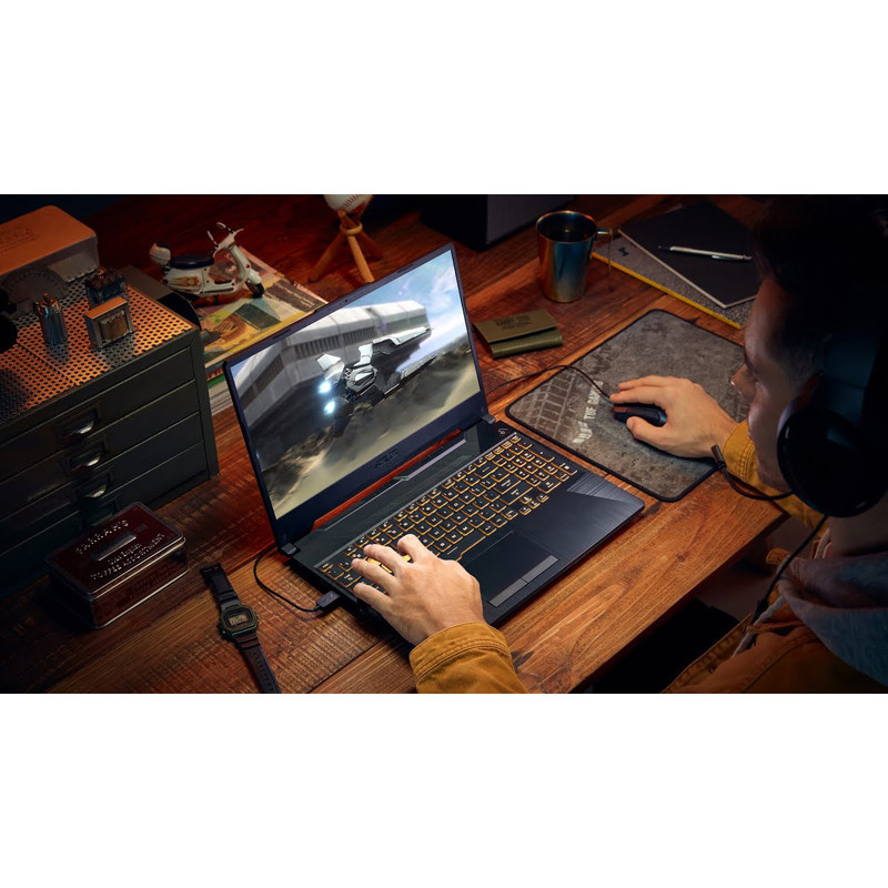 لپ تاپ 15.6 اینچی ایسوس مدل TUF Gaming A15 FA506NCG-HN185-R7 7445HS-RTX3050 4GB-16GB DDR5 5600MHz-512GB SSD-FHD 144Hz