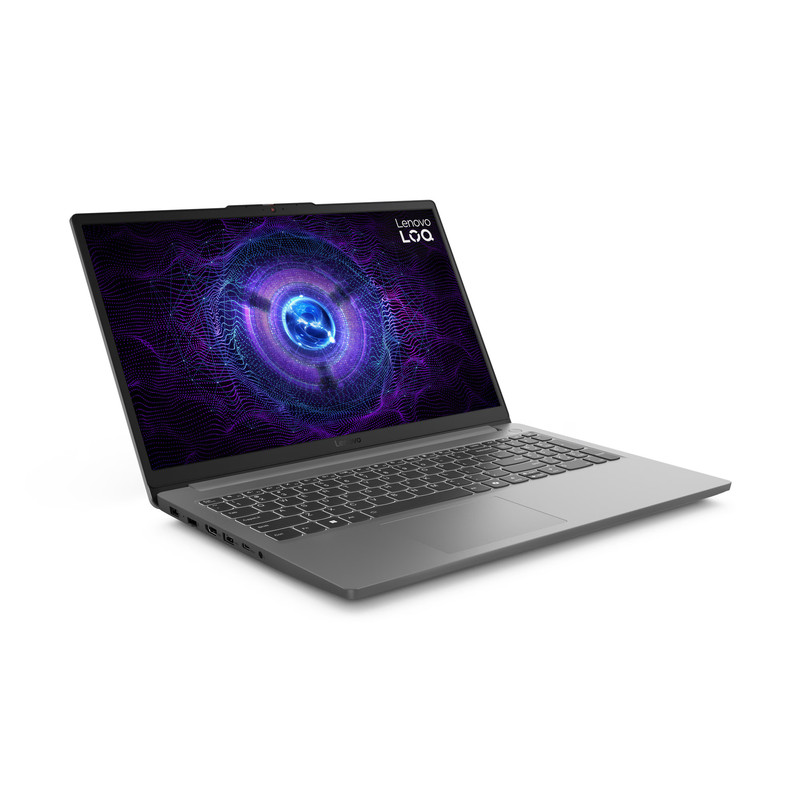 لپتاپ لنوو مدل LOQ 15IAX9E با پردازنده Core i5-12450HX و گرافیک RTX2050 4GB، رم DDR5 16GB با فرکانس 4800MHz، حافظه SSD با ظرفیت 512GB، نمایشگر 15.6 اینچ IPS با وضوح Full HD و نرخ بهروزرسانی 144Hz، دارای نور پسزمینه کیبورد