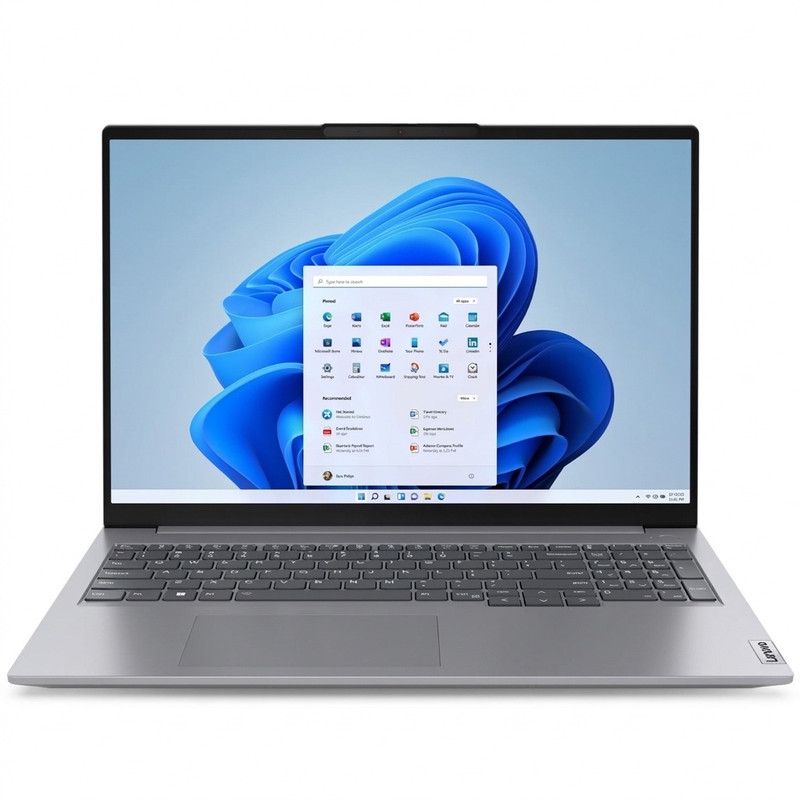 لپ تاپ 16 اینچی لنوو مدل ThinkBook 16 G6 IRL-i3 1315U-8GB DDR5 5200MHz-512GB SSD-IPS-Backlit-Fingerprint